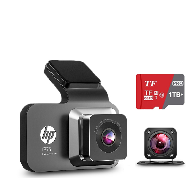 Grabador de conducción HP + menú portugués + visión nocturna HD + GPS + tarjeta de memoria de gran capacidad (1TB) + cámara trasera HD + monitoreo de presión de neumáticos